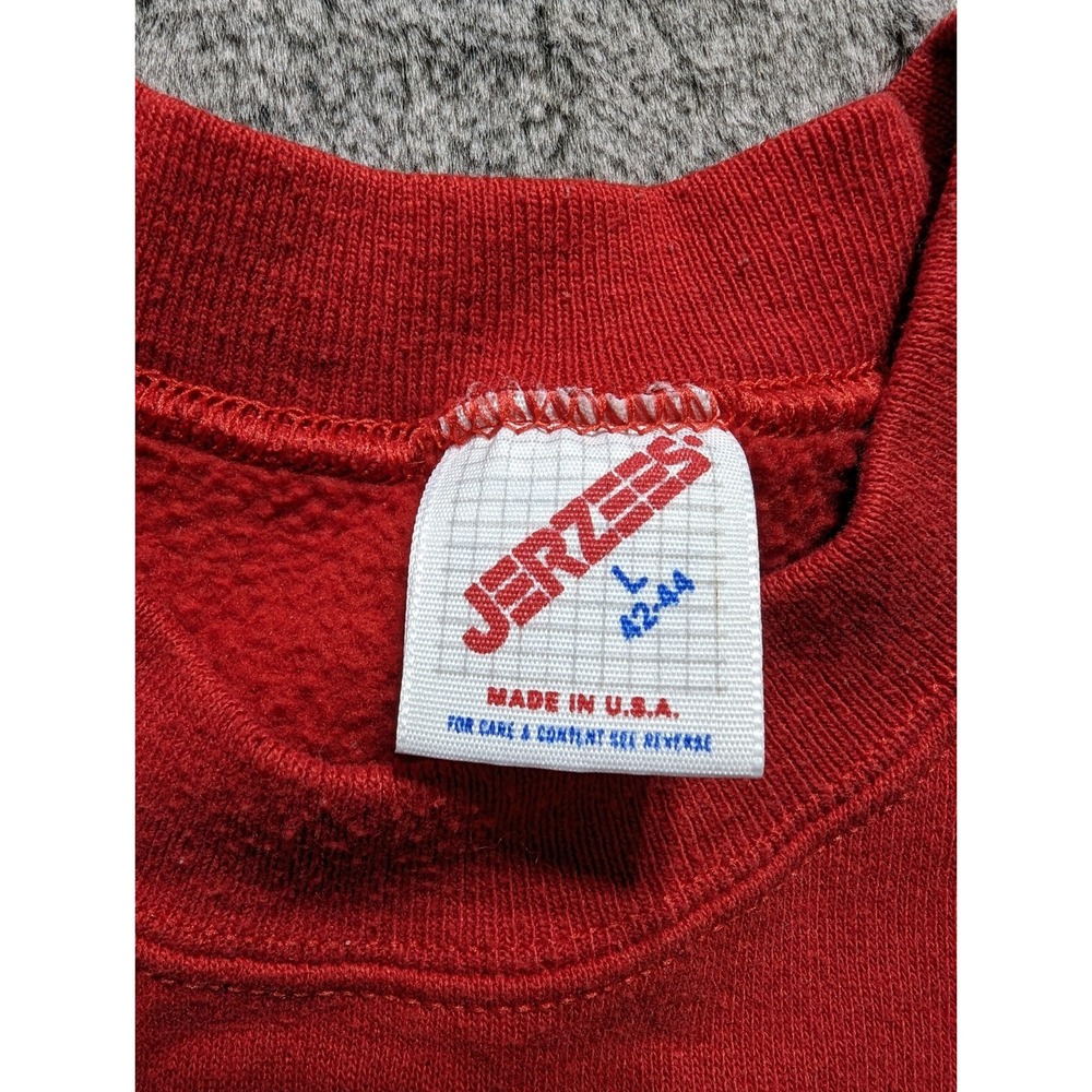 Vintage Jerzees Sweatshirt Women's Size Large Red Made In USA Scottish Terrier - Picture 3 of 9